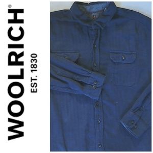 NYE SALE - Woolrich Blue Button Down Shirt SZ XL